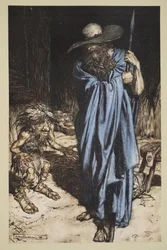 Mime and the Wanderer, from 